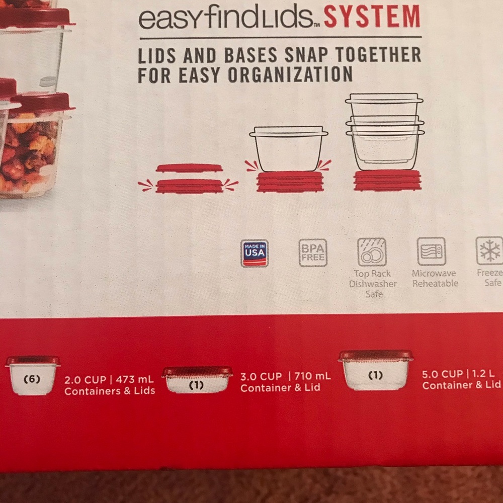 Rubbermaid easy find lids (38) piece set - Picture 5 of 8